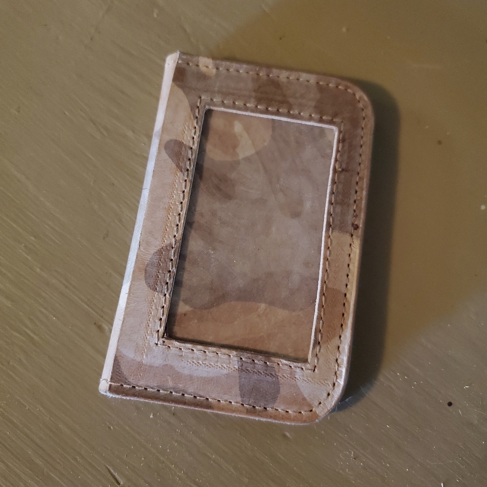 Men's camo wallet designed by Marcus Luttrell